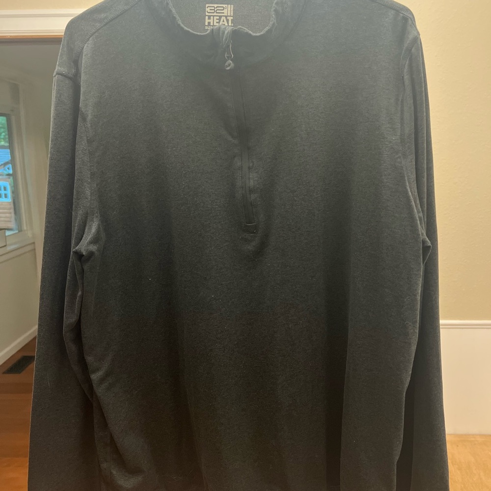 32 Degrees Men's Charcoal Quarter-Zip Sweatshirt